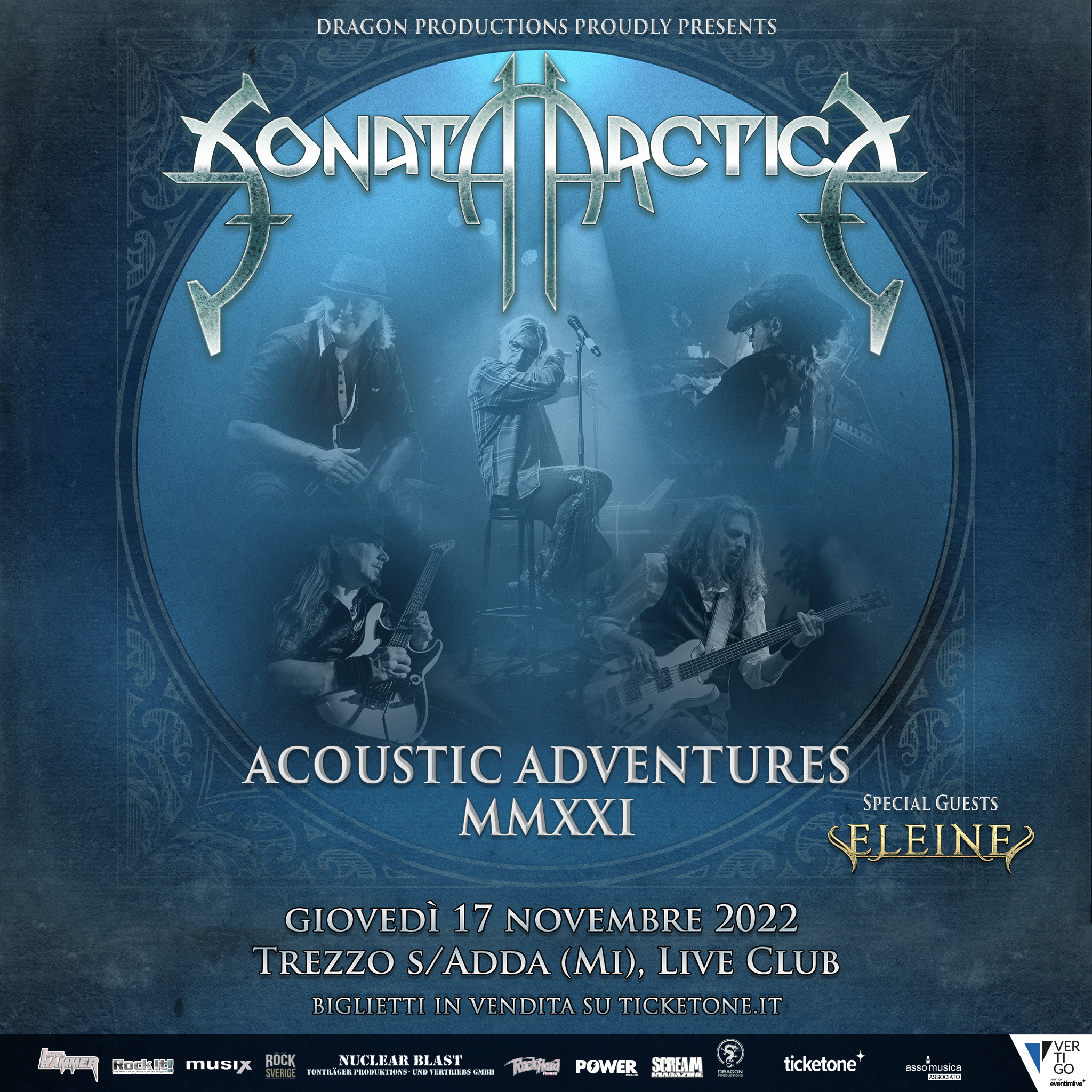 sonata arctica tour 2022 scaletta