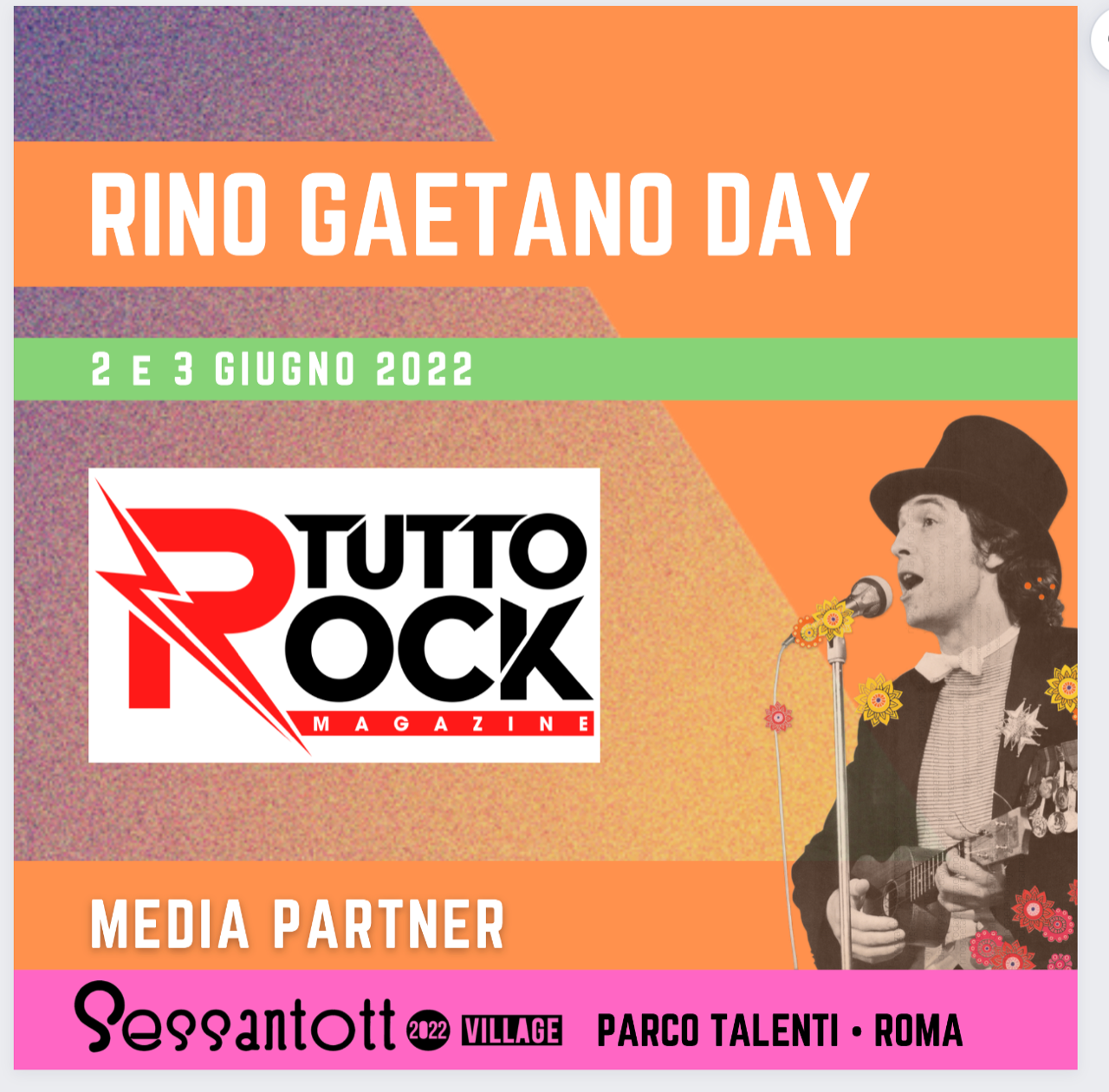 RINO GAETANO DAY XII edizione @ Parco Talenti Roma 2/3-6-2022 - TuttoRock  Magazine